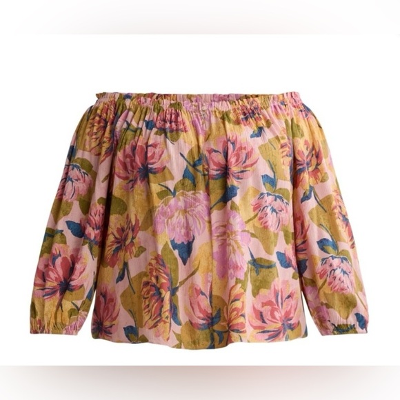 Terra & Sky Off the Shoulder Floral Blouse Women's Size 0X-14W - Picture 1 of 11
